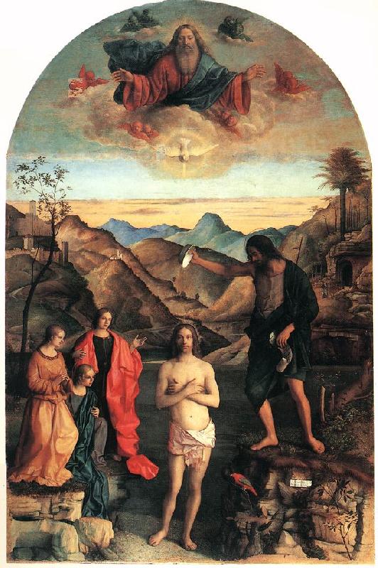 BELLINI, Giovanni Baptism of Christ ena Germany oil painting art